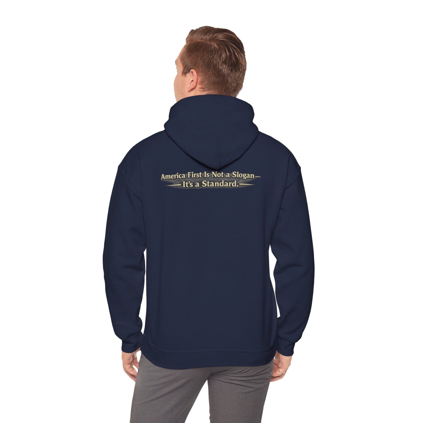 "Make America First Again" America First Is Not A Slogan - It's A Standard Comfort Color Brand Hoodie