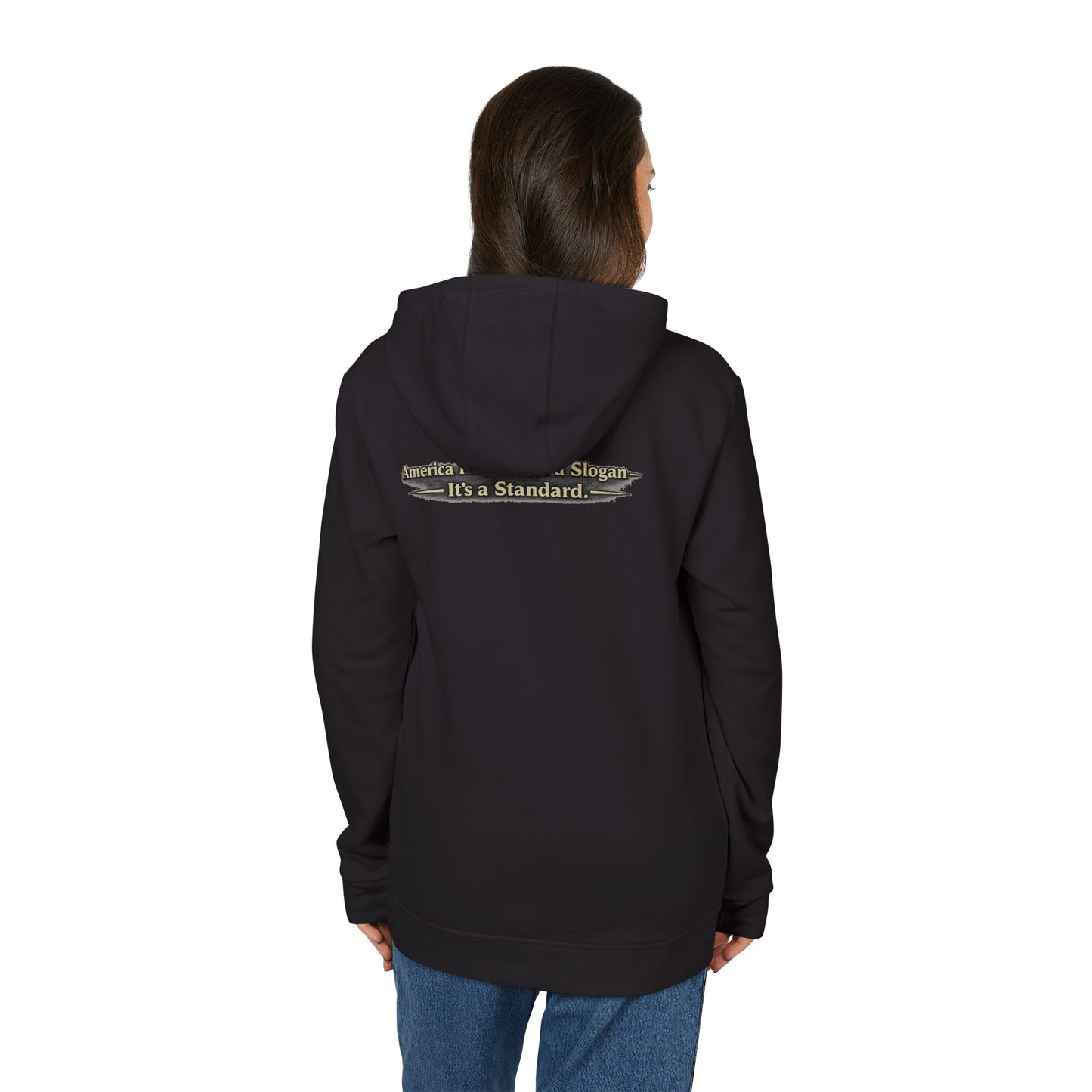 "Make America First Again" America First Is Not A Slogan - It's A Standard Adidas Brand Hoodie