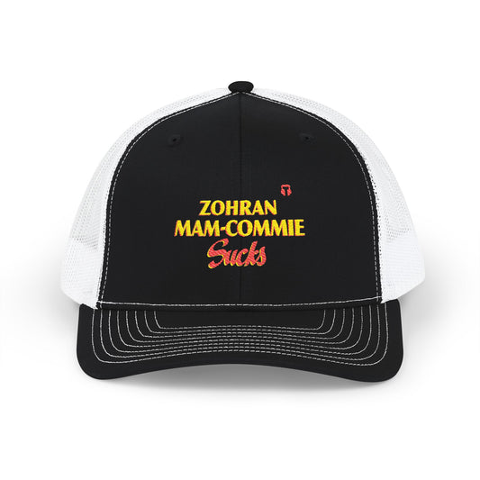Zohran Mam-Commie Sucks Embroidered Trucker Hat