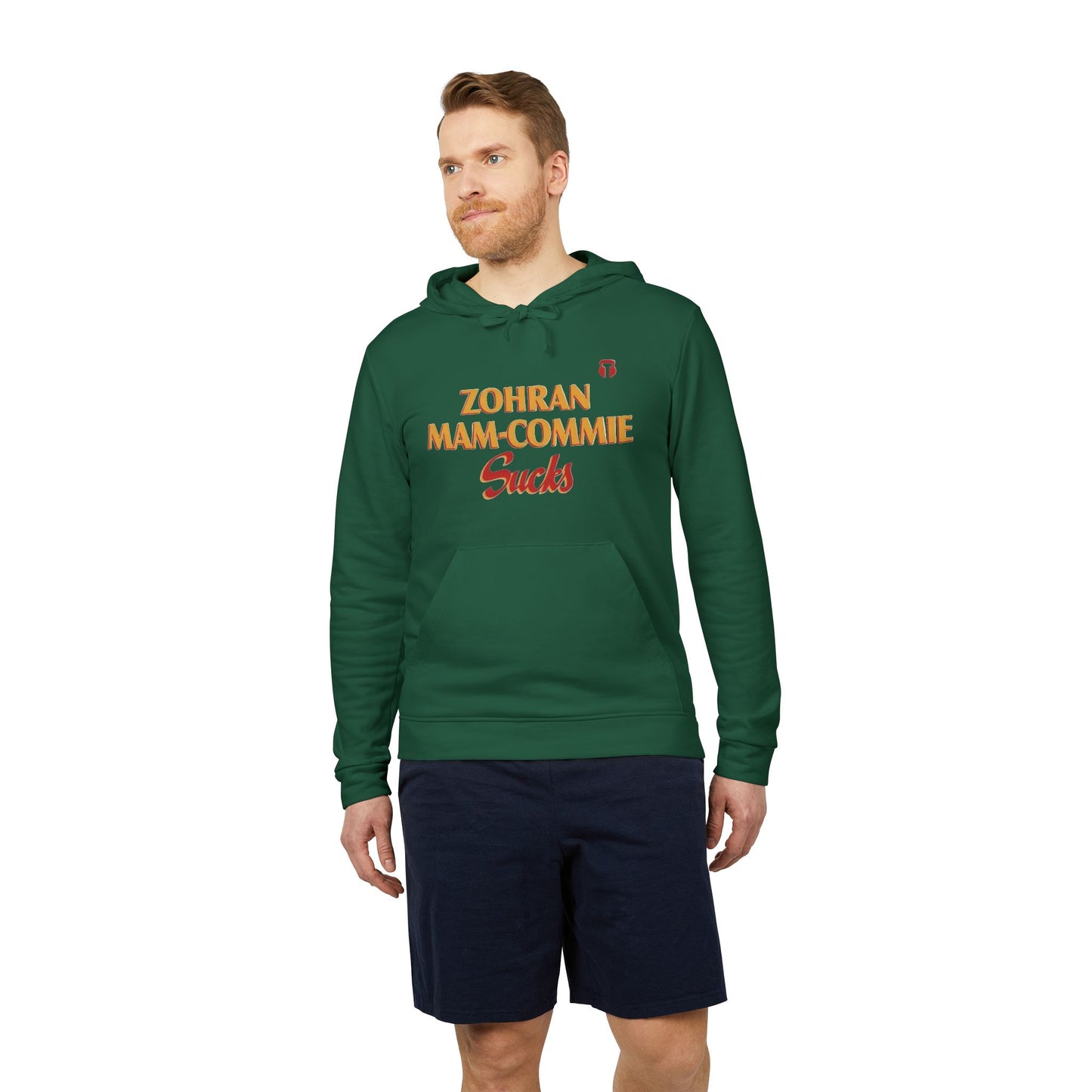 Zohran Mam-Commie Sucks Adidas Brand Hoodie
