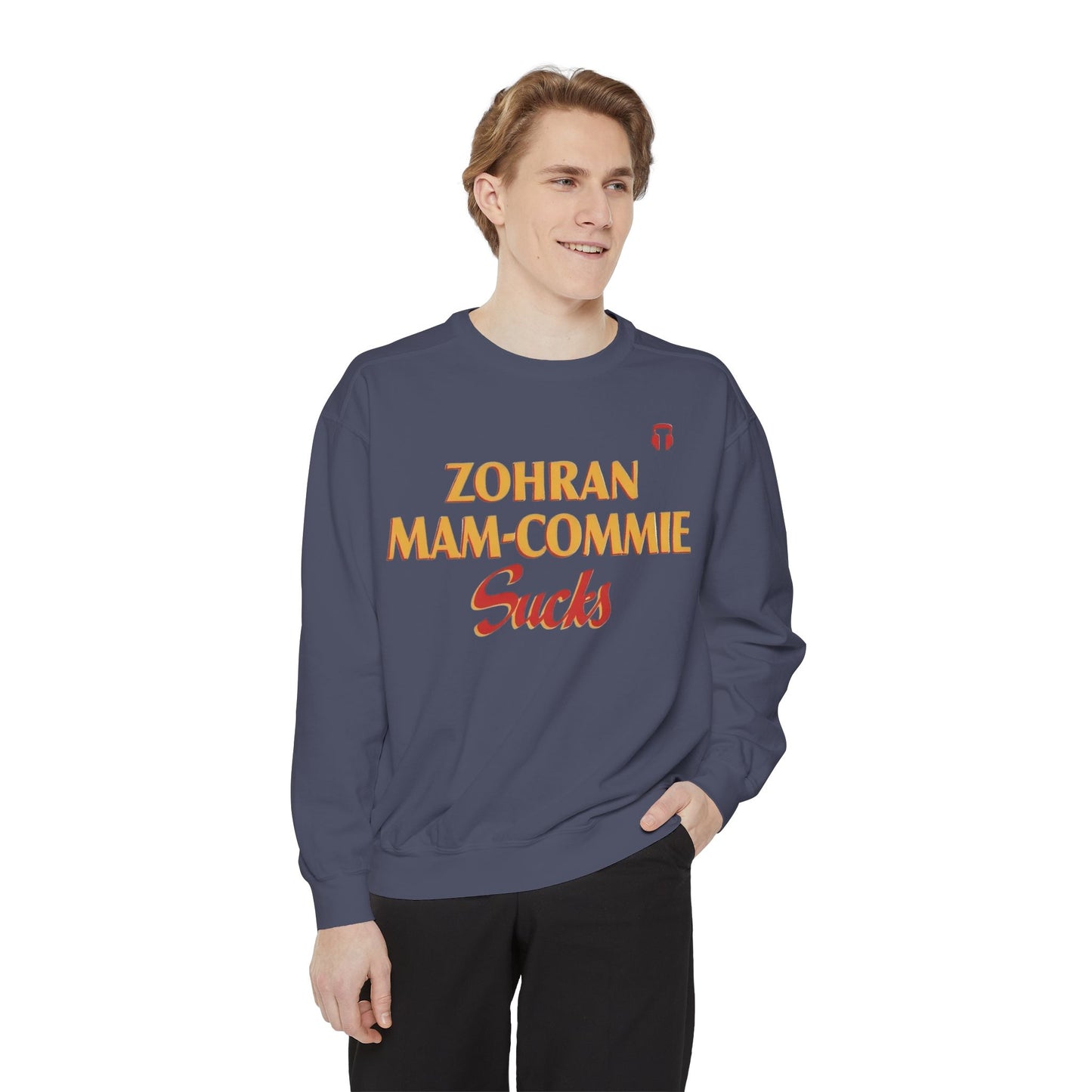 Zohran Mam-Commie Sucks Comfort Colors Brand Crewneck Sweatshirt
