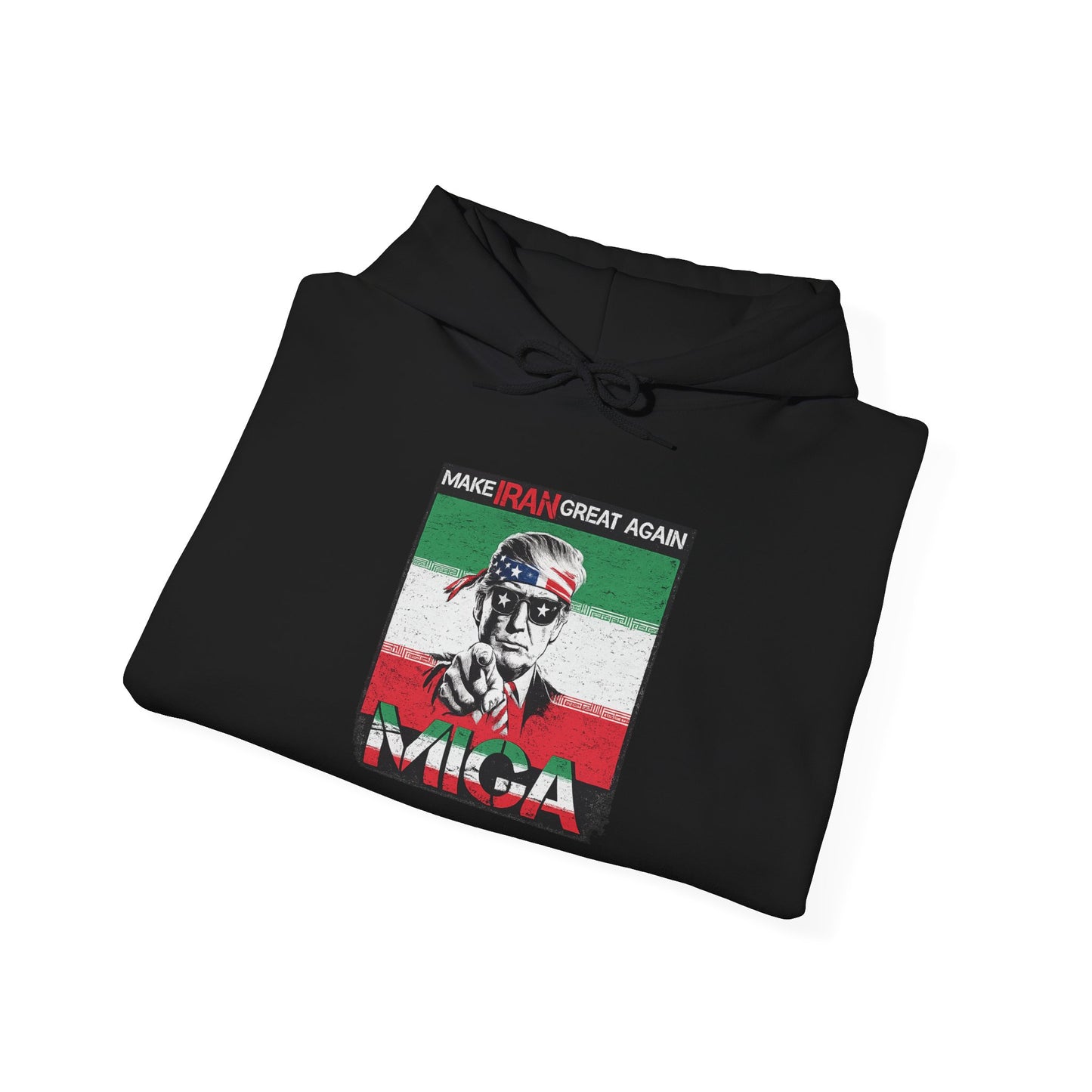 "Make Iran Great Again (MIGA)" Trump Comfort Colors Brand Hoodie