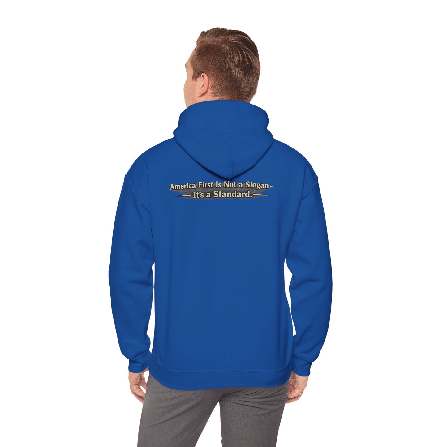 "Make America First Again" America First Is Not A Slogan - It's A Standard Comfort Color Brand Hoodie