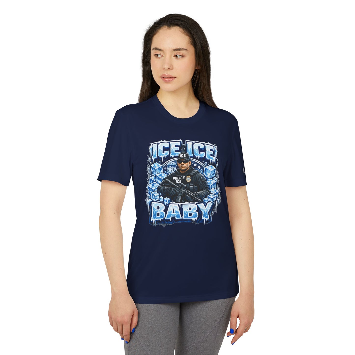Ice Ice Baby ICE Agent Adidas Brand T-Shirt