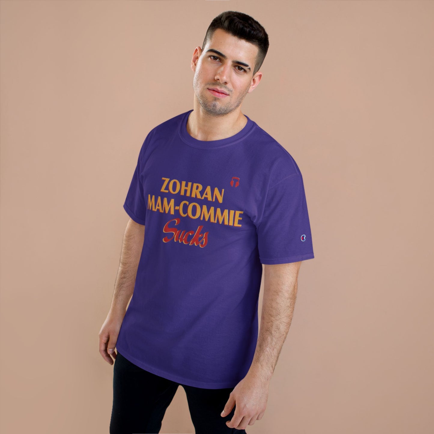 Zohran Mam-Commie Sucks Champion Brand T-Shirt
