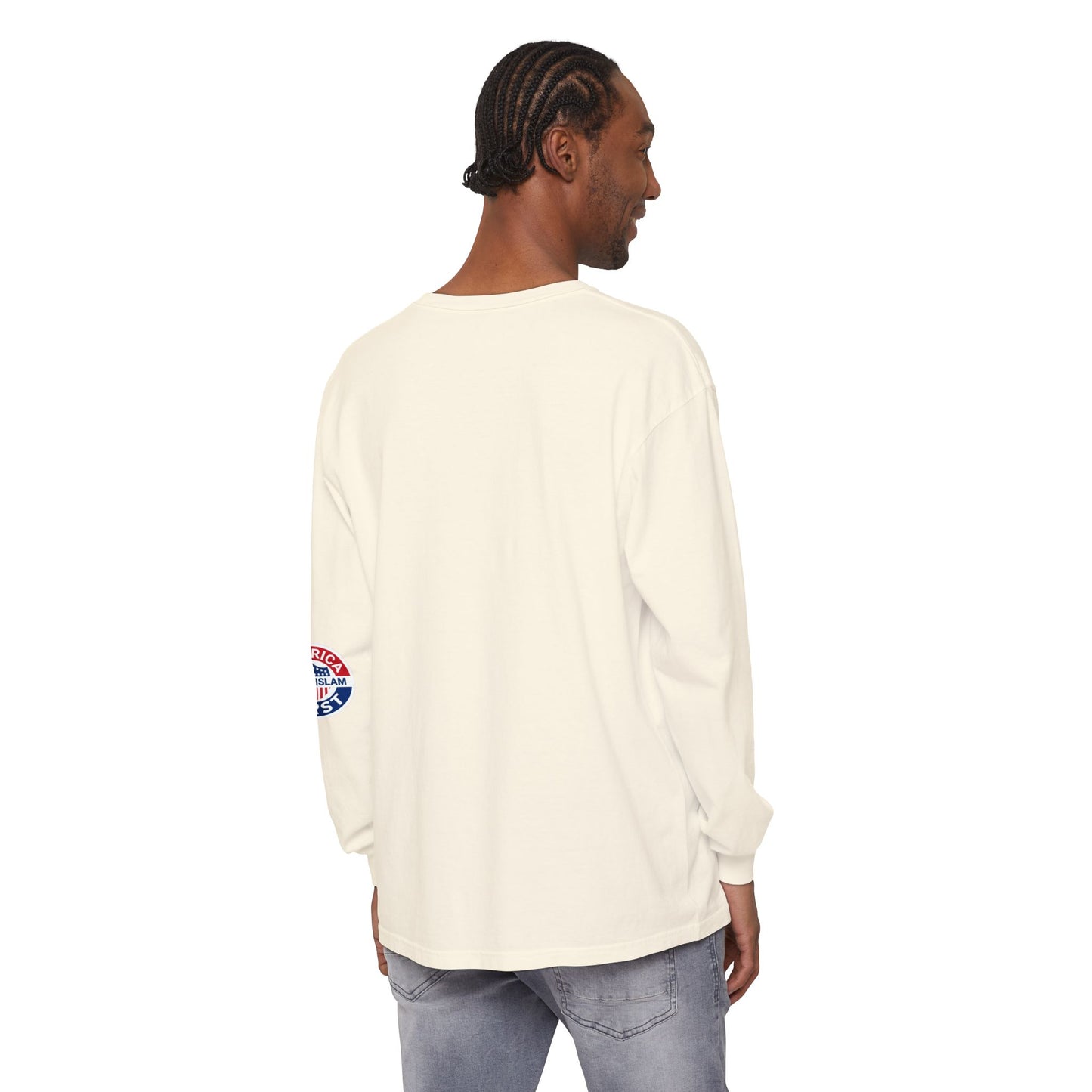 Zohran Mam-Commie Sucks/America First F*CK ISLAM Comfort Color Brand Long Sleeve T-Shirt