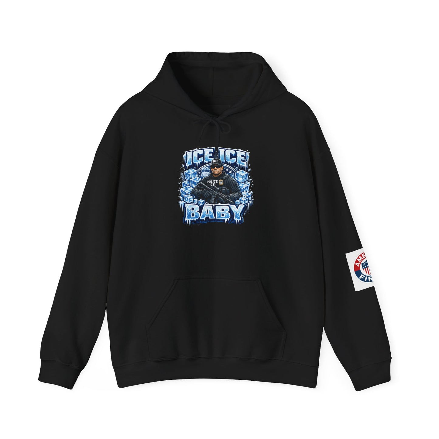 Ice Ice Baby ICE Agent Gildan Brand Hoodie