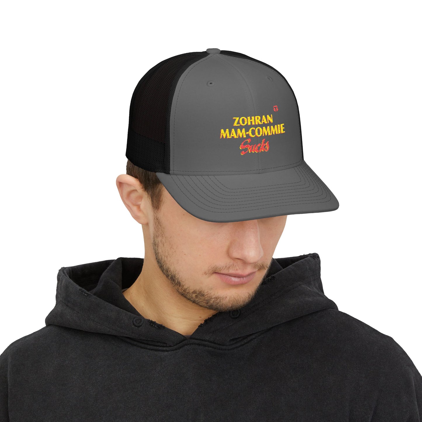 Zohran Mam-Commie Sucks Embroidered Trucker Hat