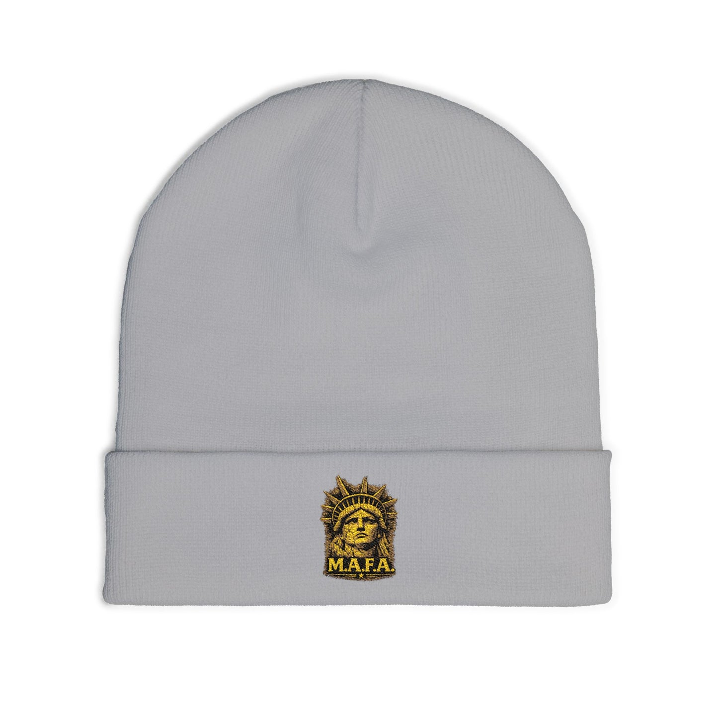 M.A.F.A. "Statue Of Liberty" "Sovereignty Security Prosperity " Embroidered Knit Cuffed Beanie