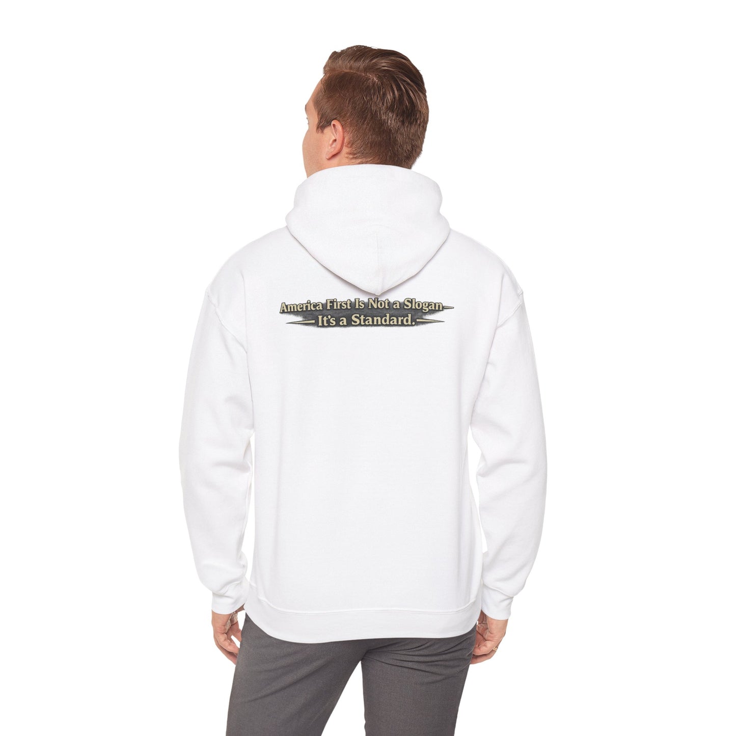 "Make America First Again" America First Is Not A Slogan - It's A Standard Comfort Color Brand Hoodie