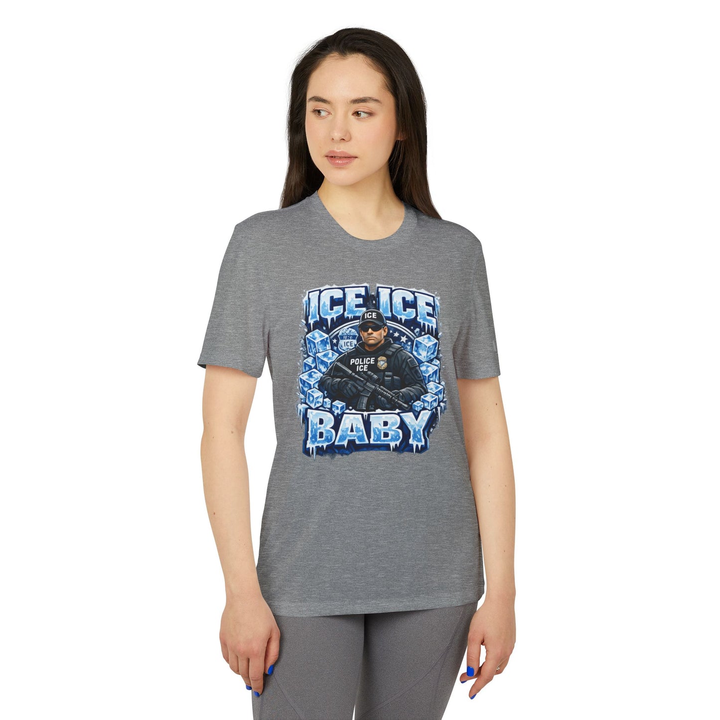Ice Ice Baby ICE Agent Adidas Brand T-Shirt