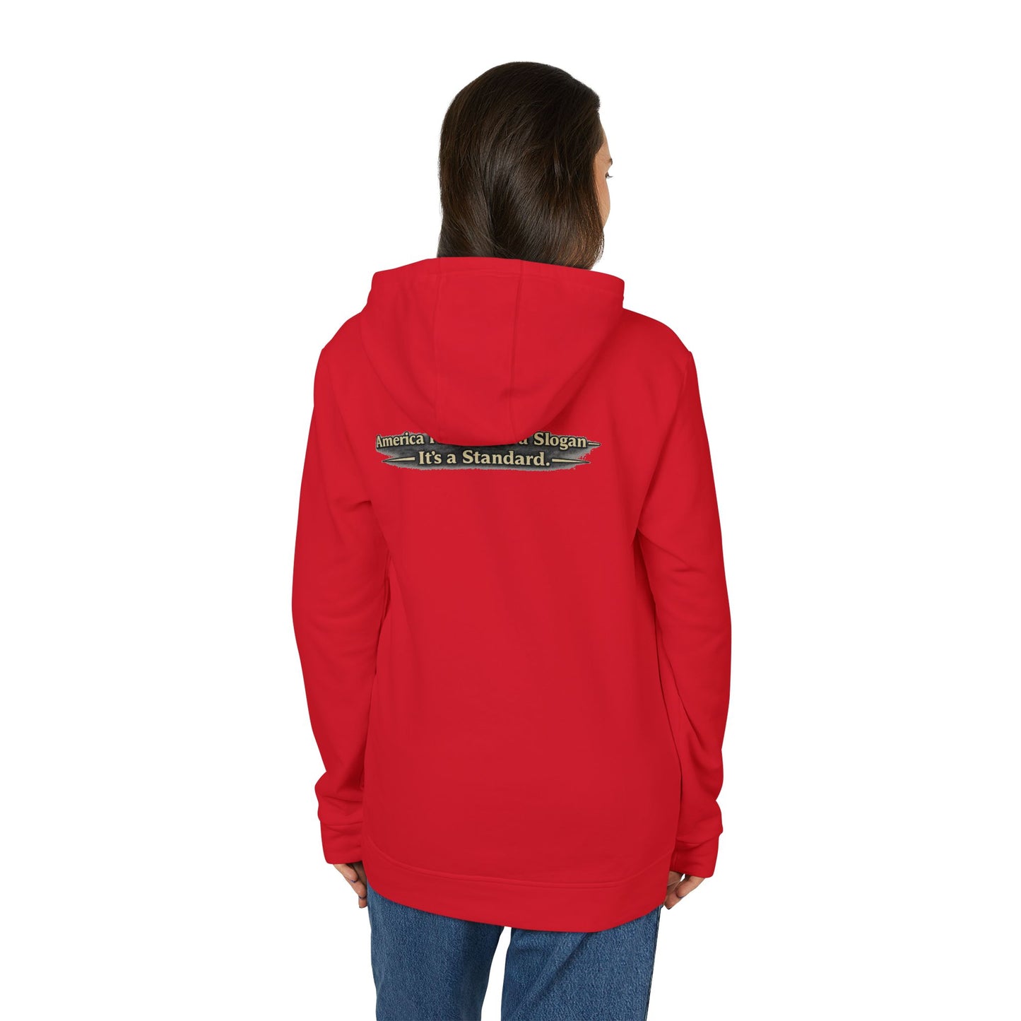 "Make America First Again" America First Is Not A Slogan - It's A Standard Adidas Brand Hoodie