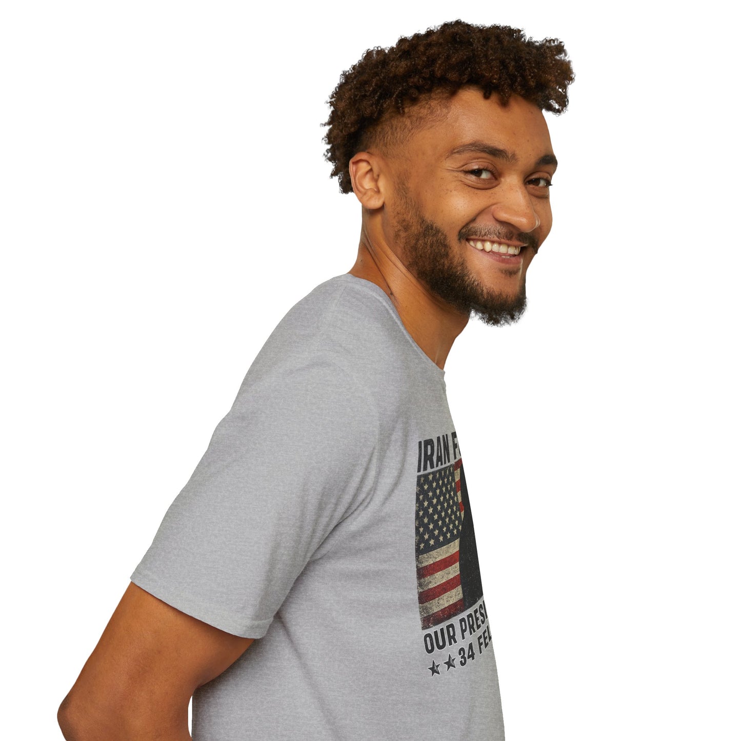 "Iran Forgot, Our President Has 34 Felonies" Gildan Brand T-Shirts