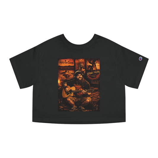 Gronati III 90s Retro Grunge Cropped Top Women's T-Shirt