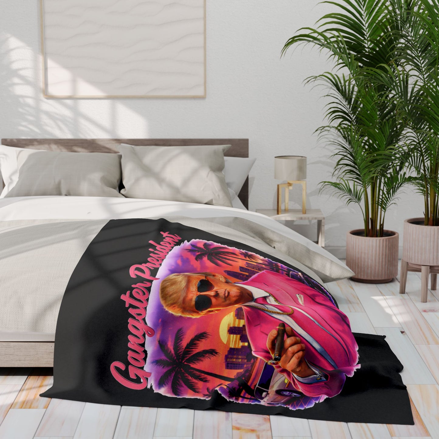 Gangster President Vice City Arctic  Fleece Blanket
