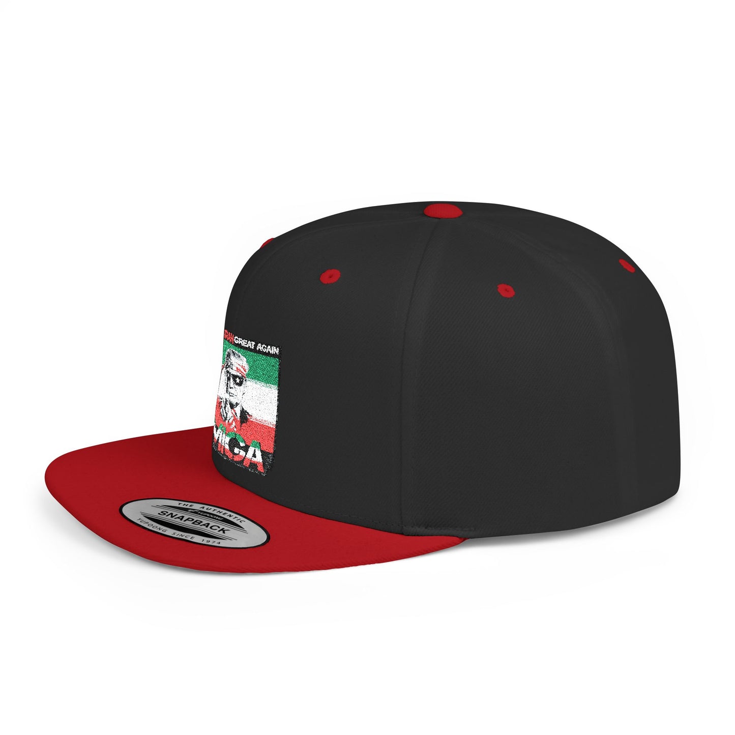 "Make Iran Great Again (MIGA)" Trump Embroidered Snapback Hat