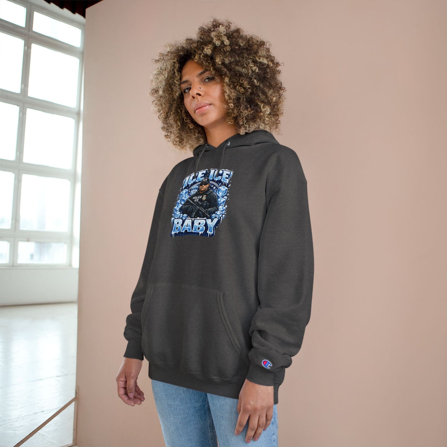 Ice Ice Baby ICE Agent Champion Brand Hoodie