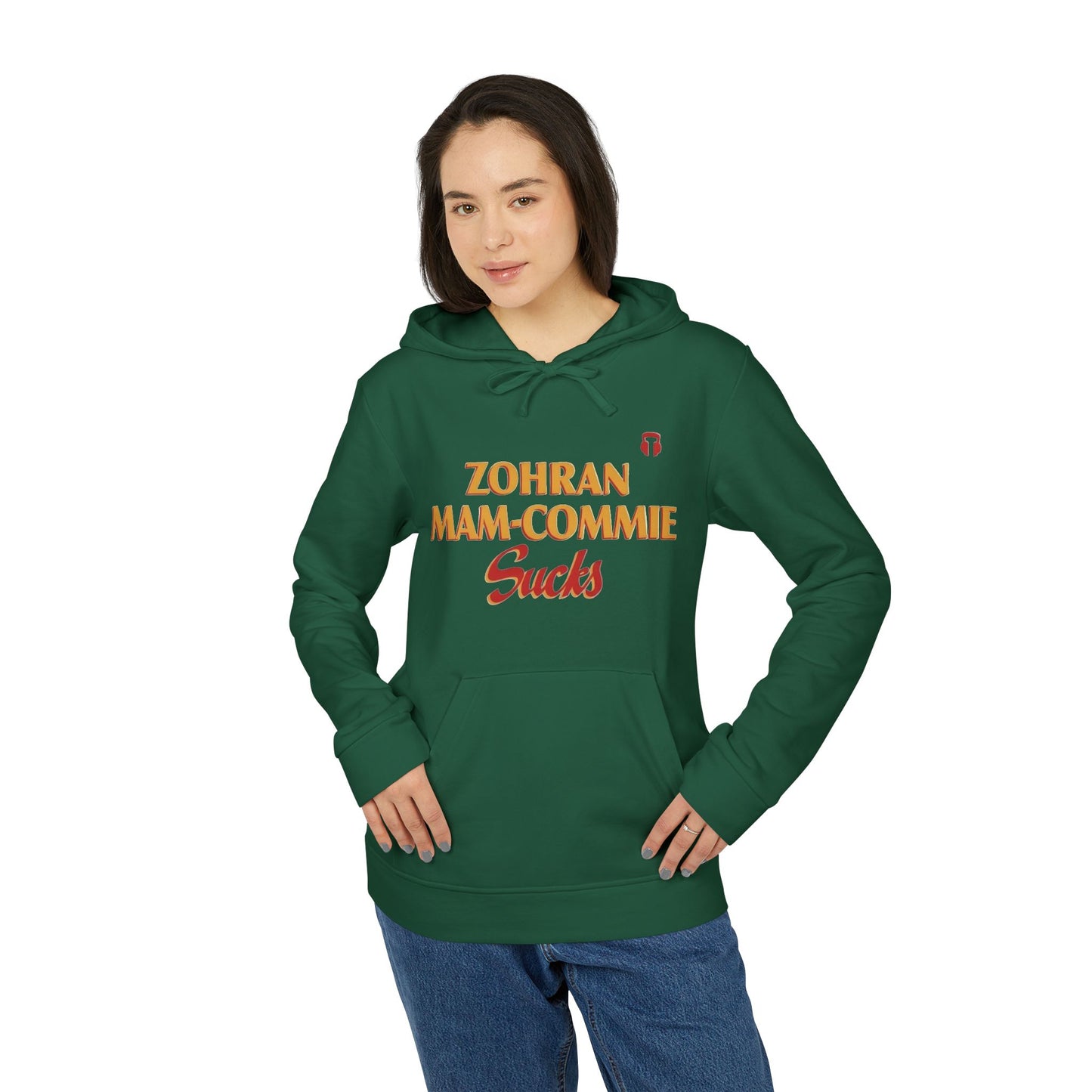 Zohran Mam-Commie Sucks Adidas Brand Hoodie