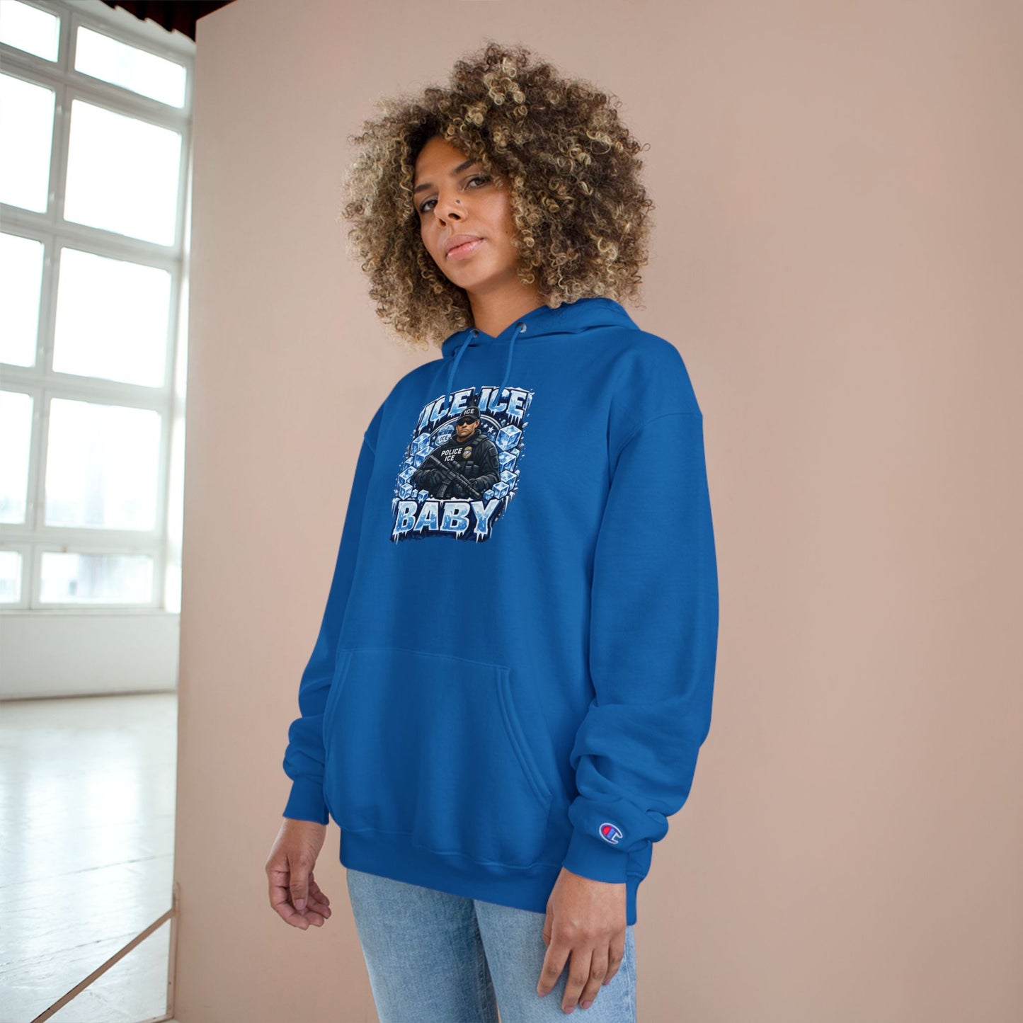 Ice Ice Baby ICE Agent Champion Brand Hoodie