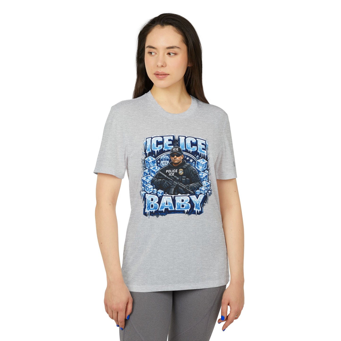 Ice Ice Baby ICE Agent Adidas Brand T-Shirt