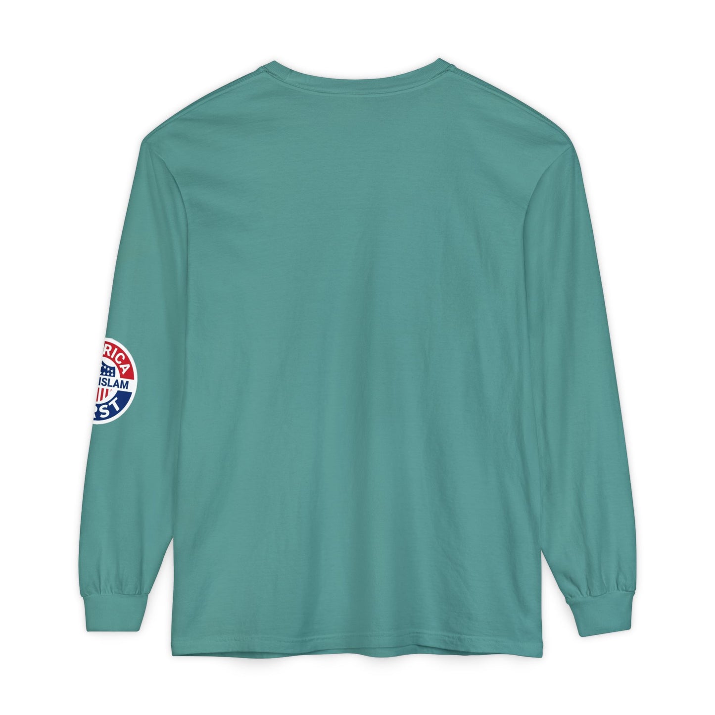 Zohran Mam-Commie Sucks/America First F*CK ISLAM Comfort Color Brand Long Sleeve T-Shirt