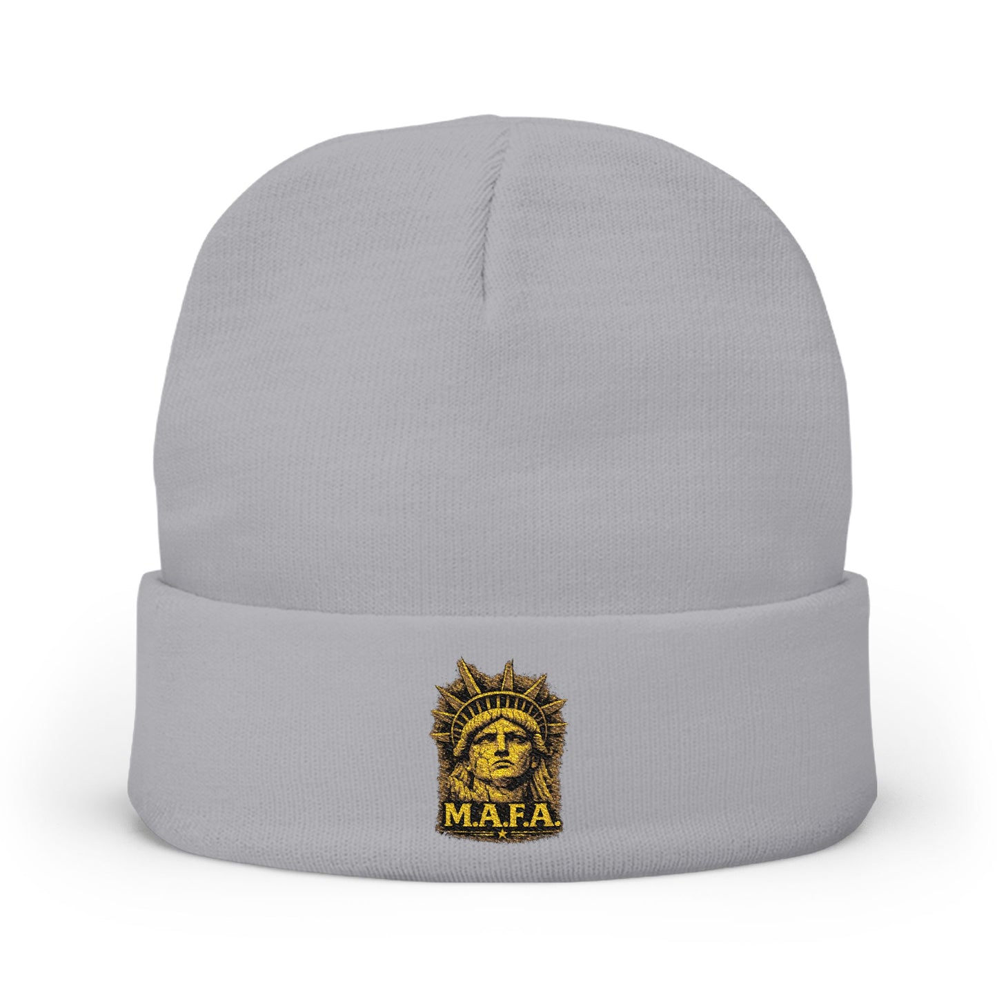 M.A.F.A. "Statue Of Liberty" "Sovereignty Security Prosperity " Embroidered Knit Cuffed Beanie