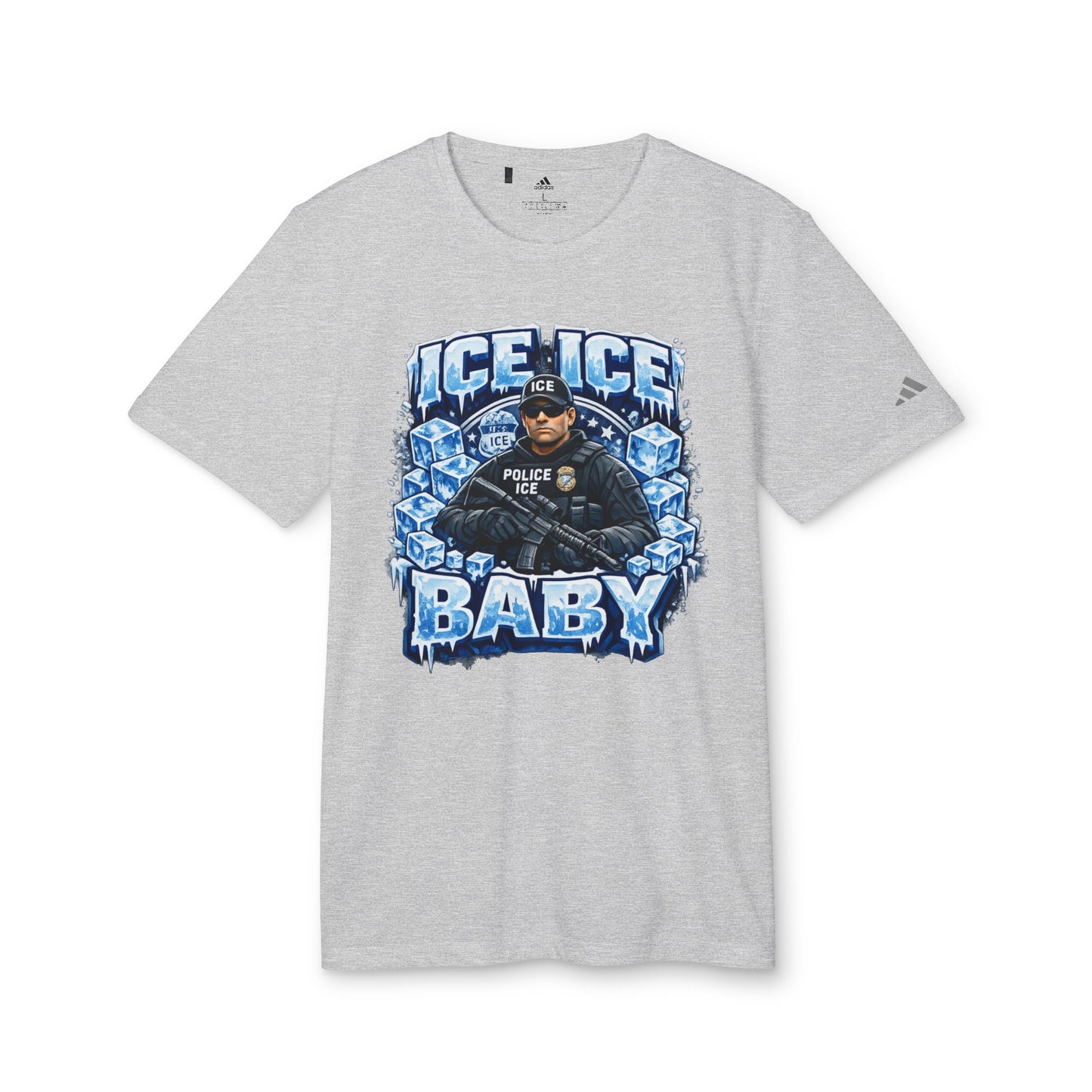 Ice Ice Baby ICE Agent Adidas Brand T-Shirt