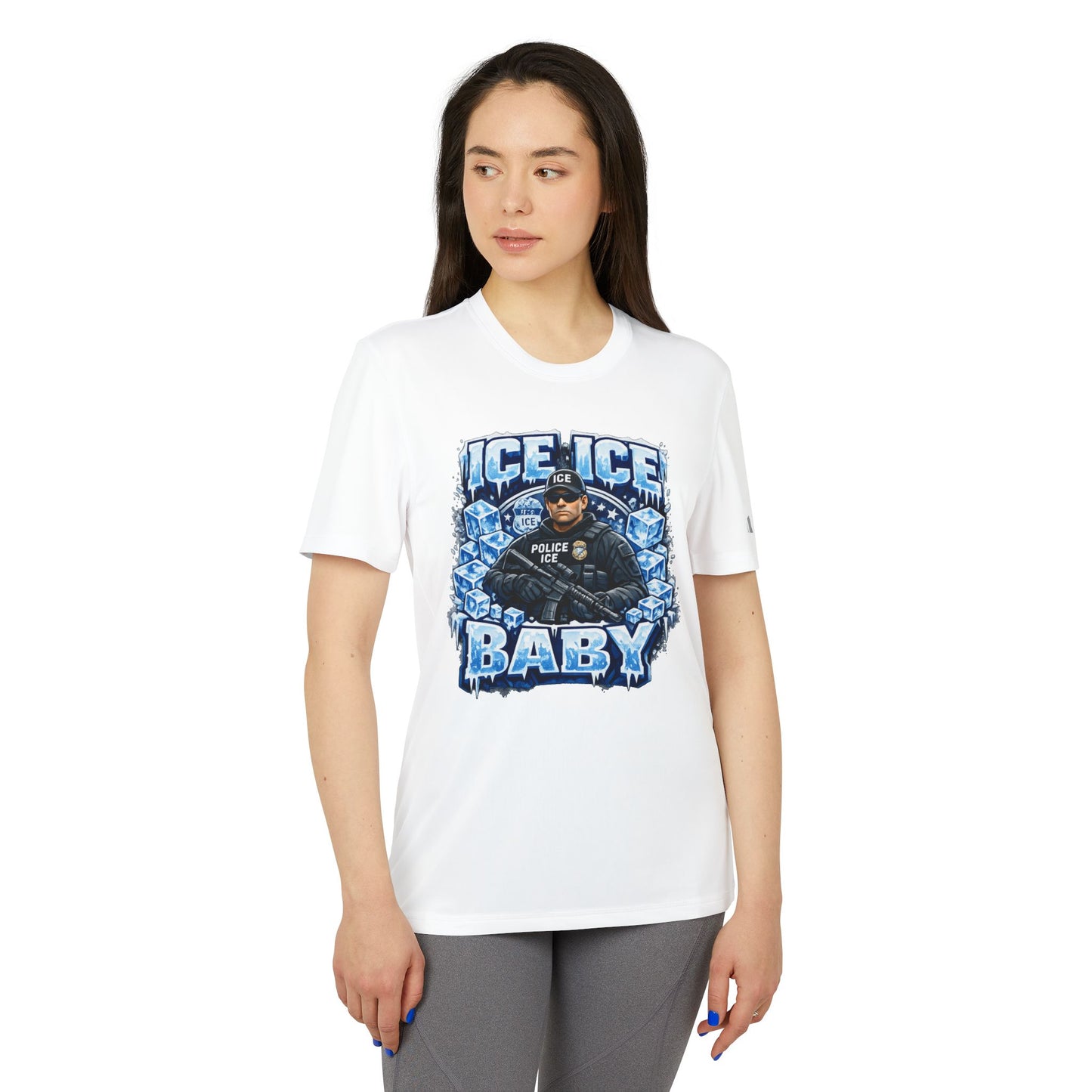 Ice Ice Baby ICE Agent Adidas Brand T-Shirt