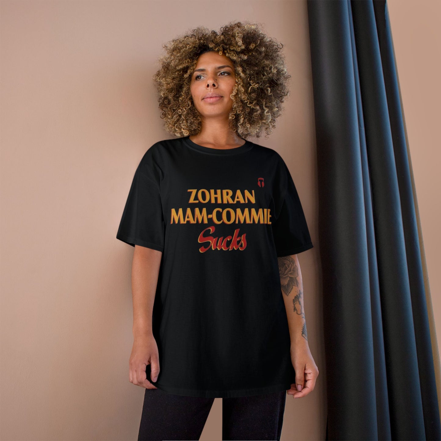 Zohran Mam-Commie Sucks Champion Brand T-Shirt