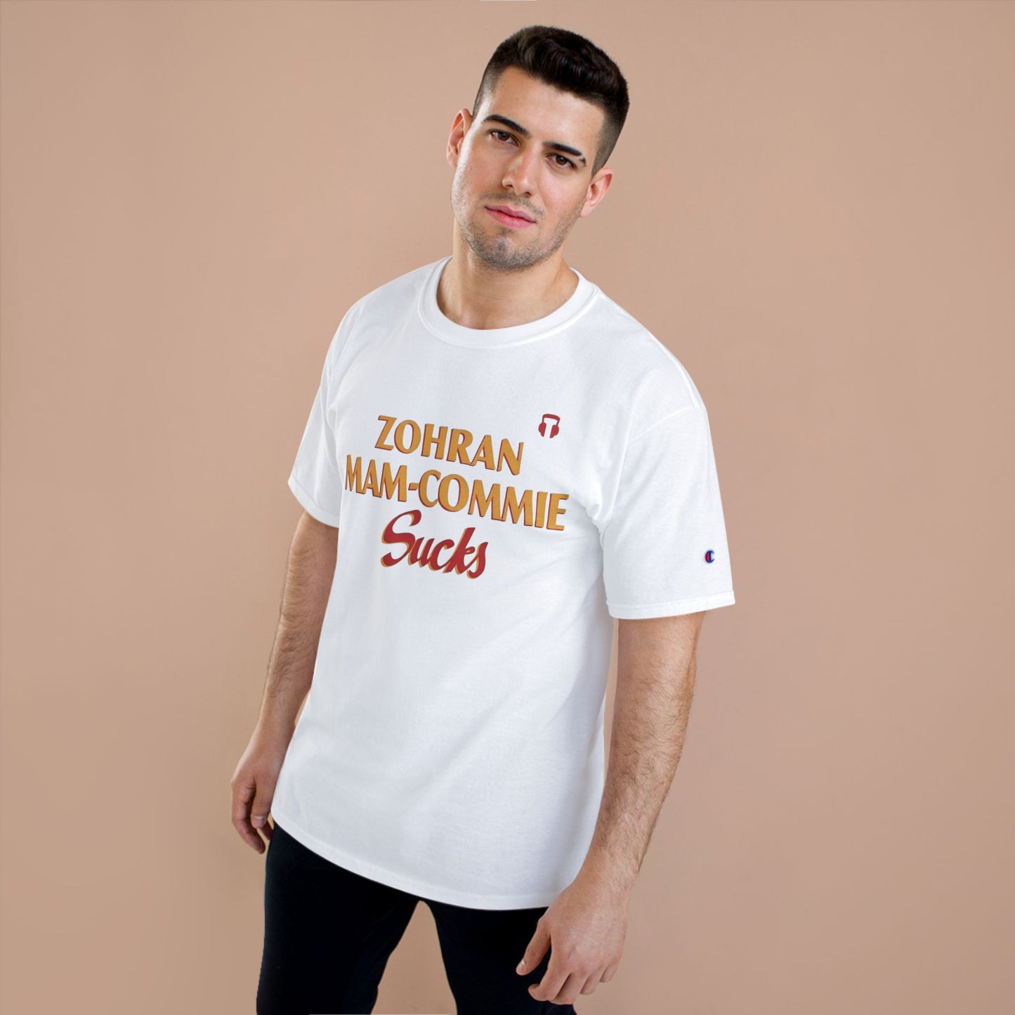 Zohran Mam-Commie Sucks Champion Brand T-Shirt