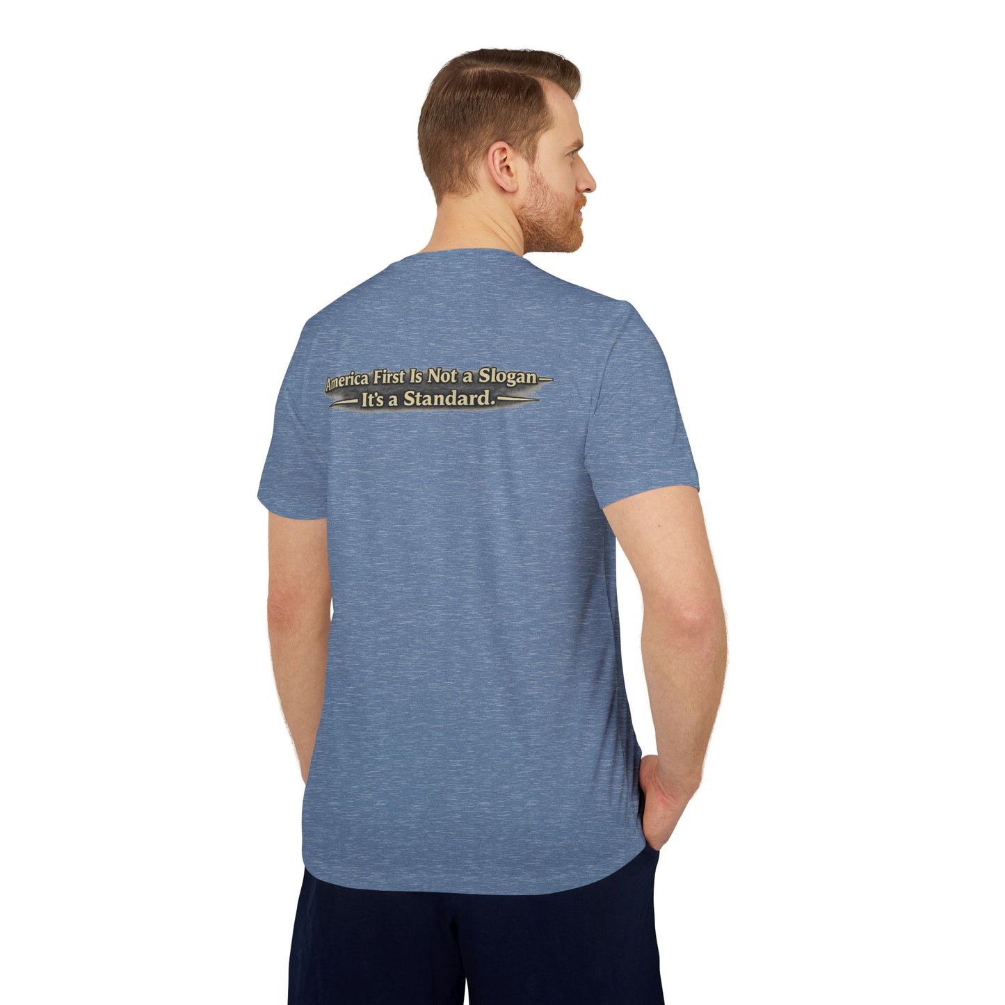 "Make America First Again" Book Merch Adidas Brand T-Shirt
