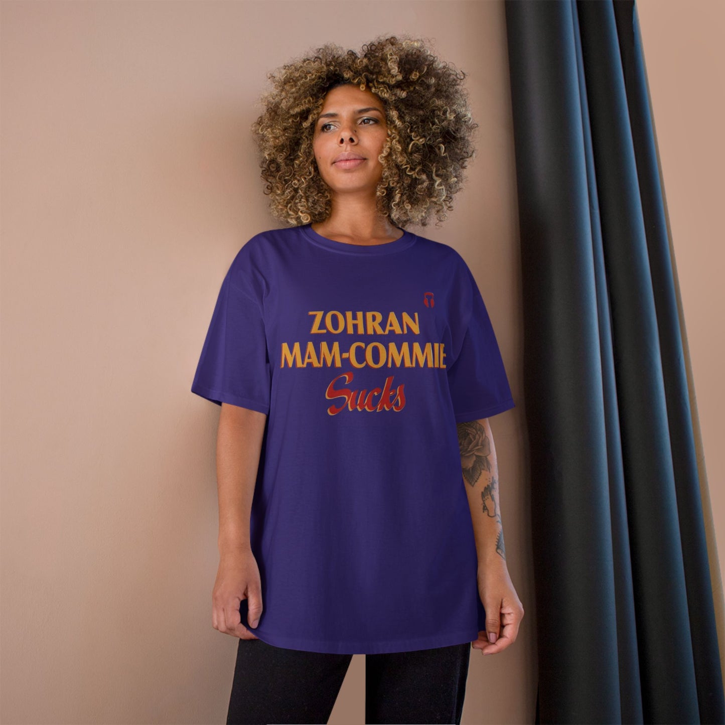 Zohran Mam-Commie Sucks Champion Brand T-Shirt