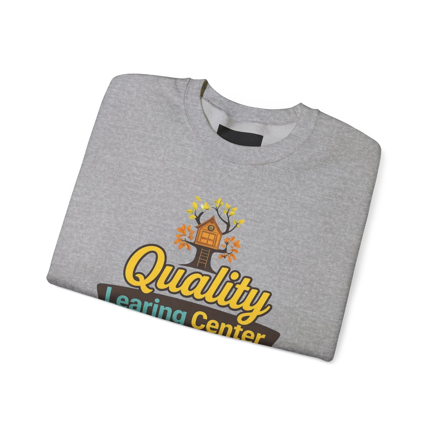 "Quality Learing Center" 1-800-FRAUD Gildan Brand Crewneck Sweatshirt