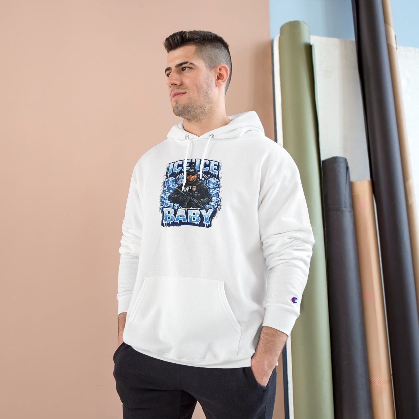Ice Ice Baby ICE Agent Champion Brand Hoodie