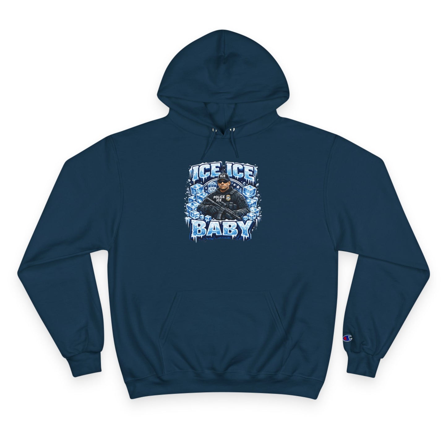 Ice Ice Baby ICE Agent Champion Brand Hoodie