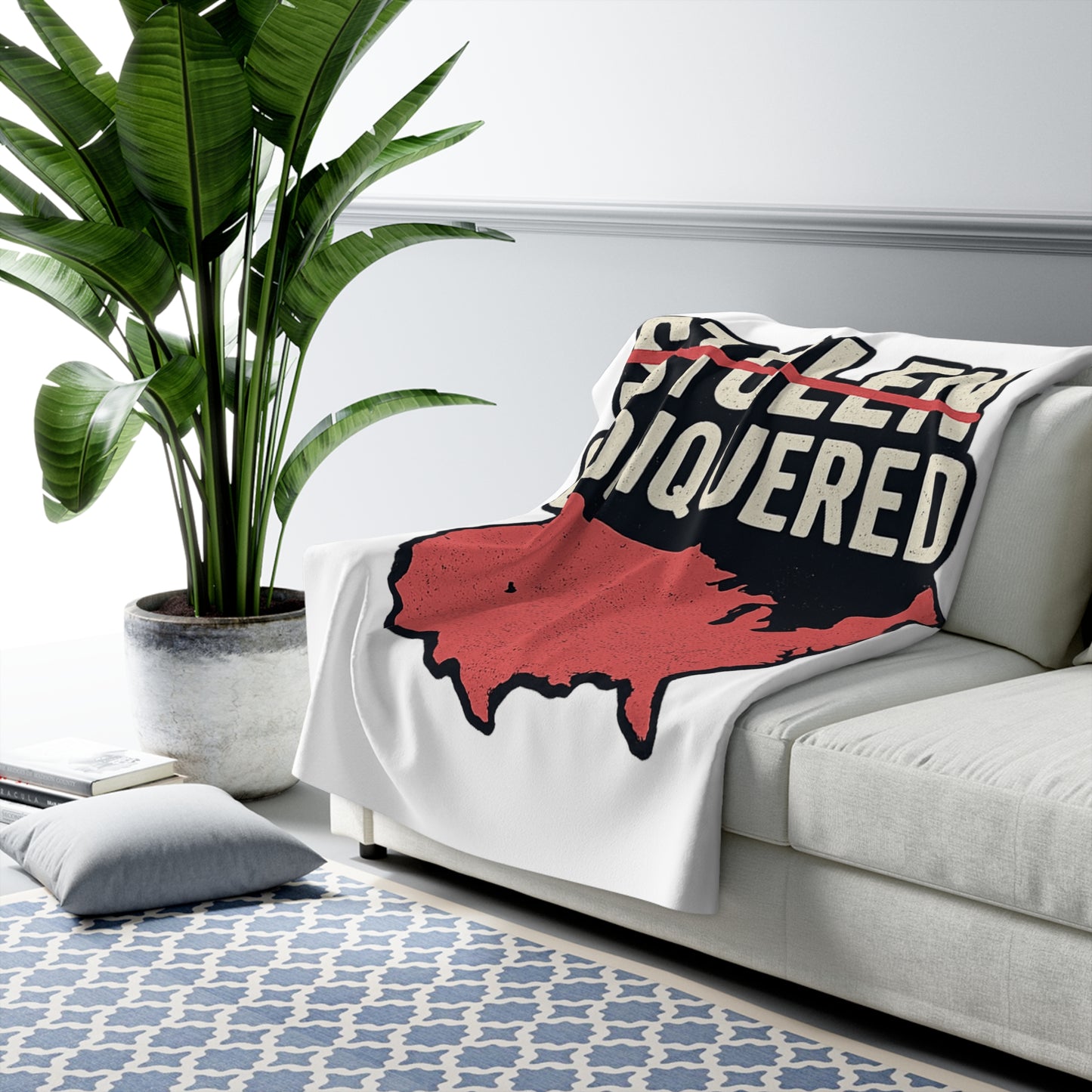 Stolen Conquered USA Sherpa Blanket