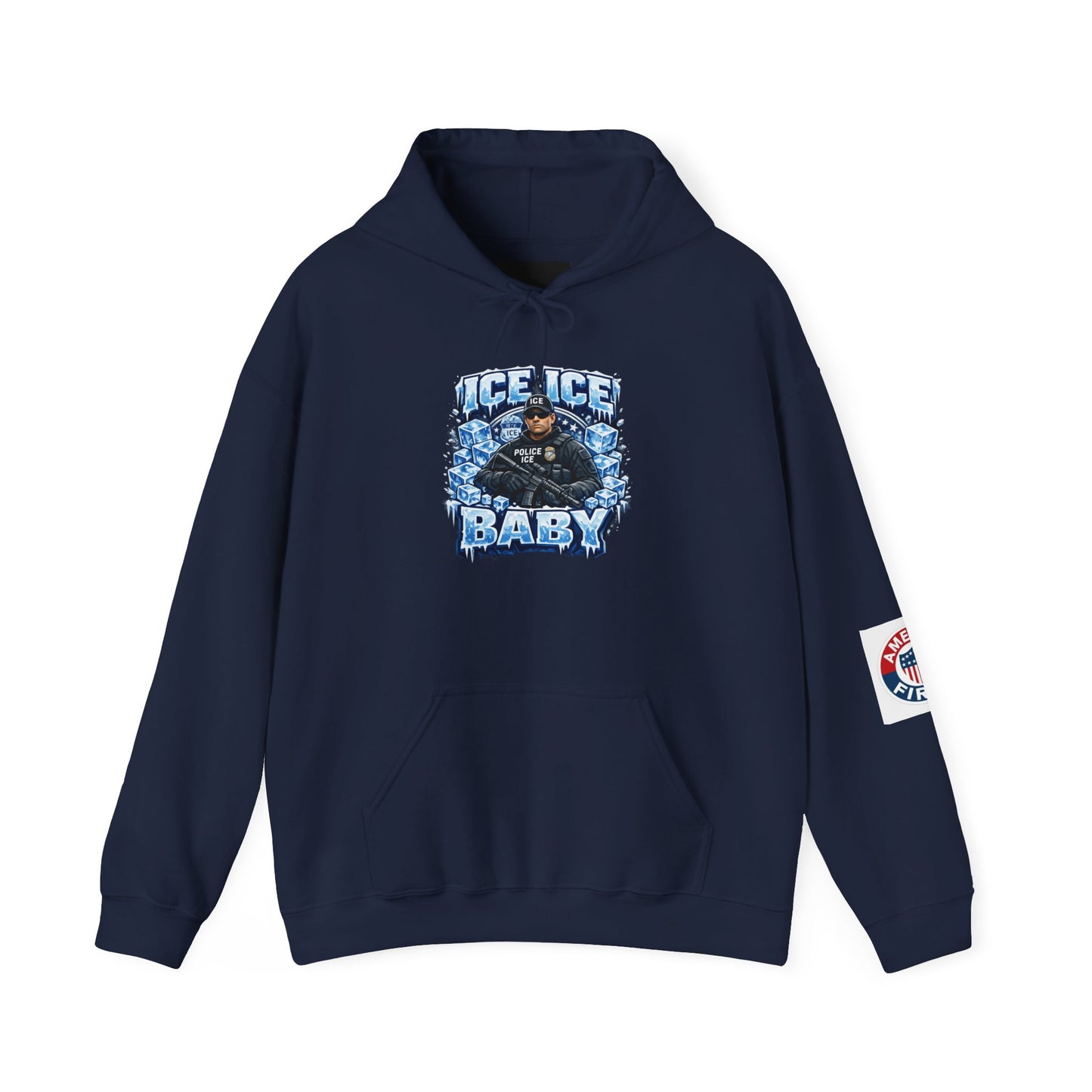Ice Ice Baby ICE Agent Gildan Brand Hoodie