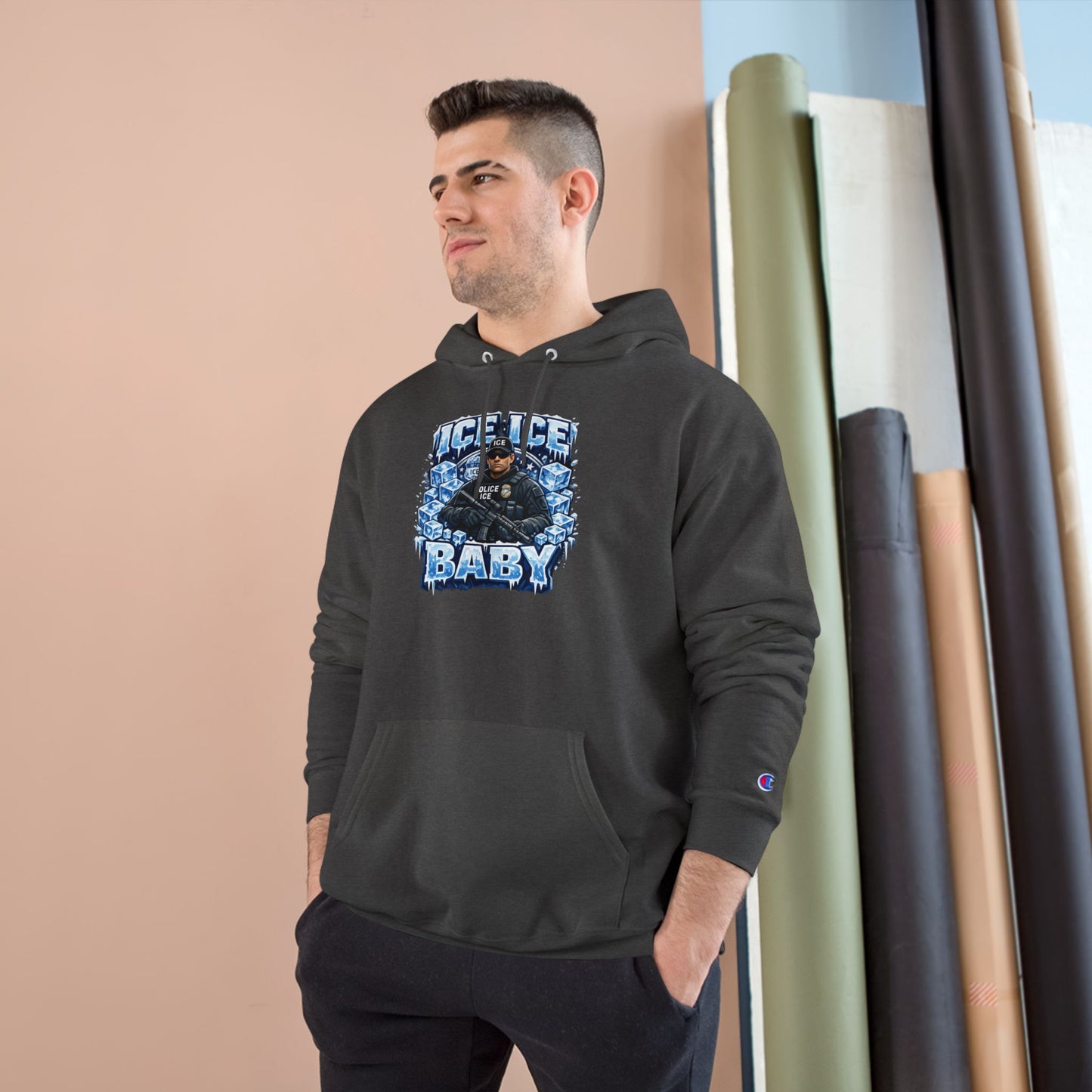 Ice Ice Baby ICE Agent Champion Brand Hoodie