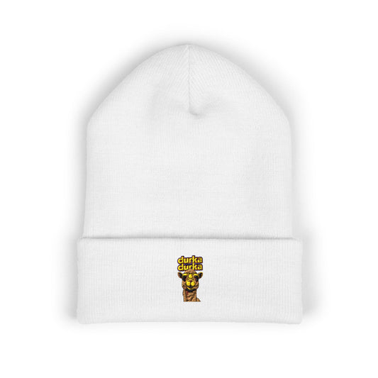 "Durka Durka" Camel Cuffed Beanie