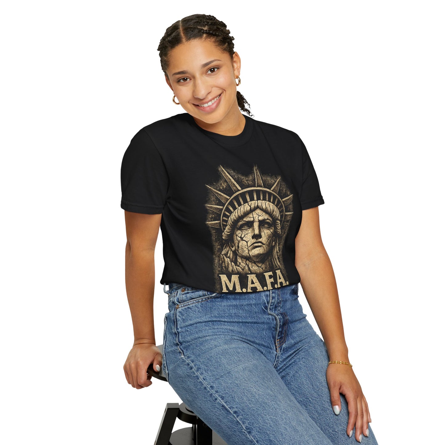 M.A.F.A. Statue Of Liberty  "Sovereignty Security Prosperity " Comfort Color Brand T-Shirt