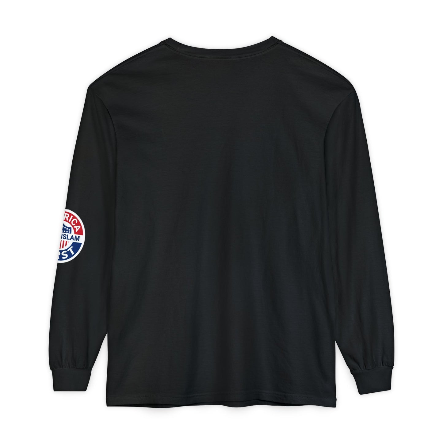 Zohran Mam-Commie Sucks/America First F*CK ISLAM Comfort Color Brand Long Sleeve T-Shirt