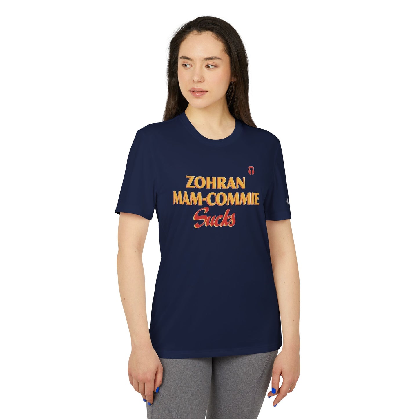 Zohran Mam-Commie Sucks Adidas Brand T-Shirt