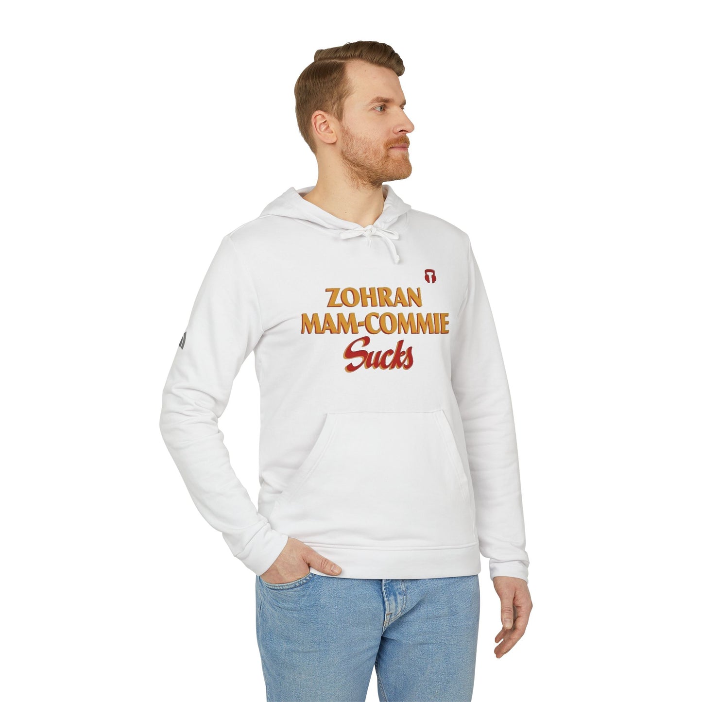 Zohran Mam-Commie Sucks Adidas Brand Hoodie
