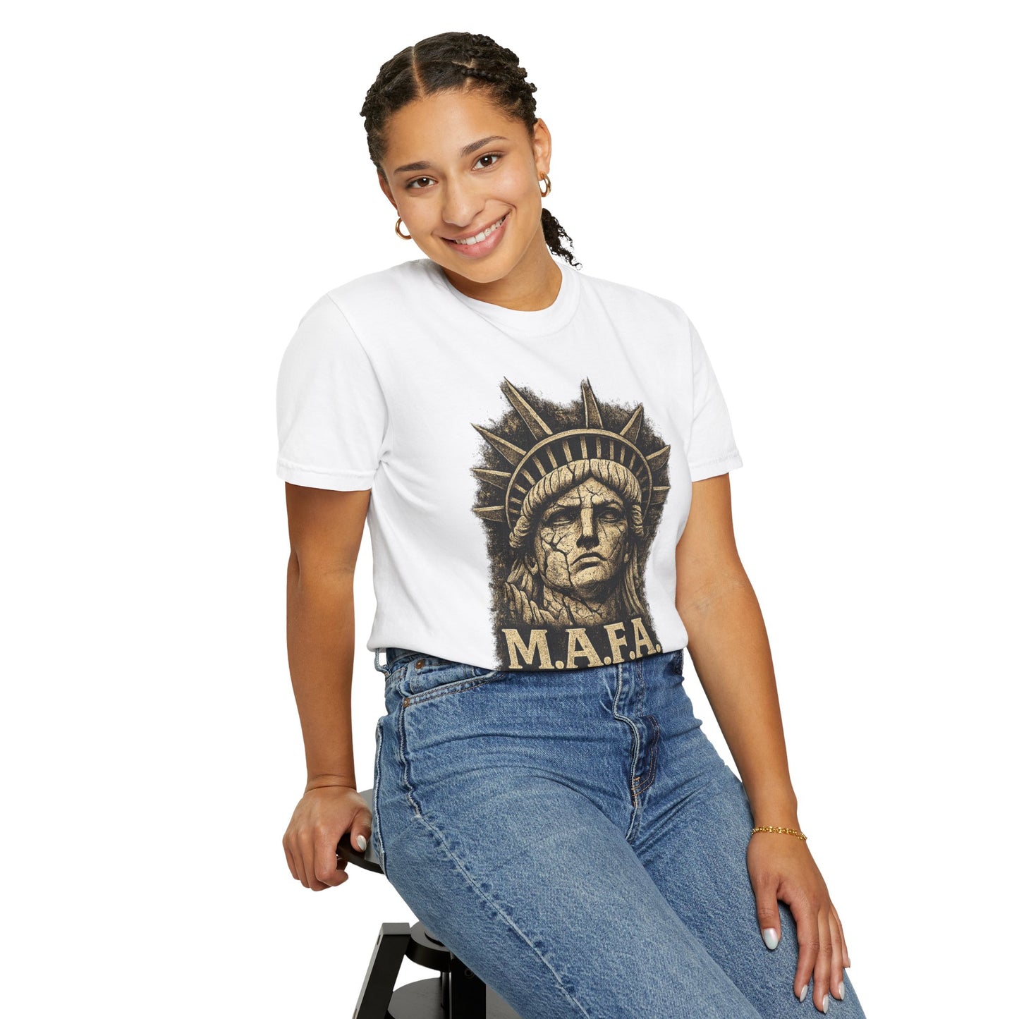 M.A.F.A. Statue Of Liberty  "Sovereignty Security Prosperity " Comfort Color Brand T-Shirt